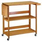 Ergode Julia Kitchen Cart - Sleek & Modern Design, Granite Top, Metal Basket, Removable Tray, Casters, Ample Storage, Black Finish. Dimensions: 22.6" W x 16" D x 34.1" H. (34137-VV)