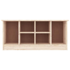 vidaXL Solid Wood Shoe Storage Bench ALTA, Durable Pine Wood Construction, Ideal for Entryway, Brown, Scandinavian Style