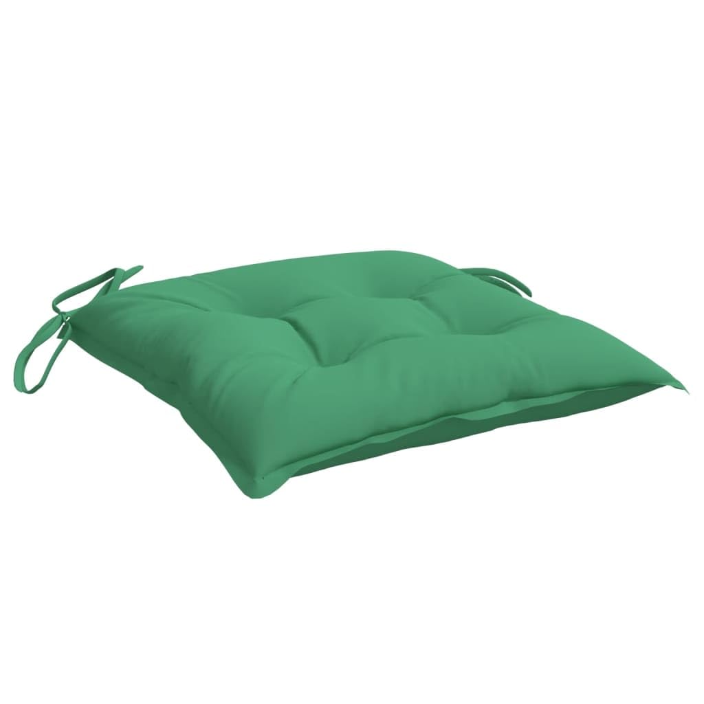 Vidaxl Chair Cushion 2 Pcs, Non Slip Outdoor Chair Cushion For Patio Furniture, Water Repellent Outdoor Seat Cushion, Green Oxfo