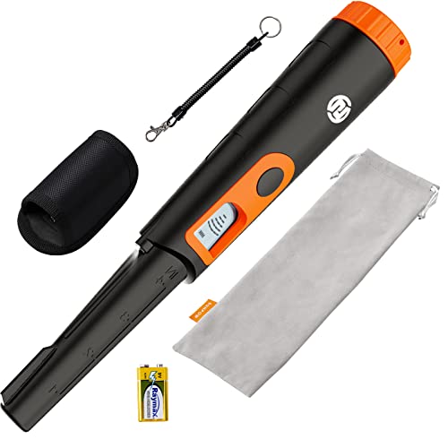 Sunpow Metal Detector Pinpointer For Adults & Kids, Fully Waterproof, 360Detection Handheld Pin Pointer Wand With Lcd Screen, 3