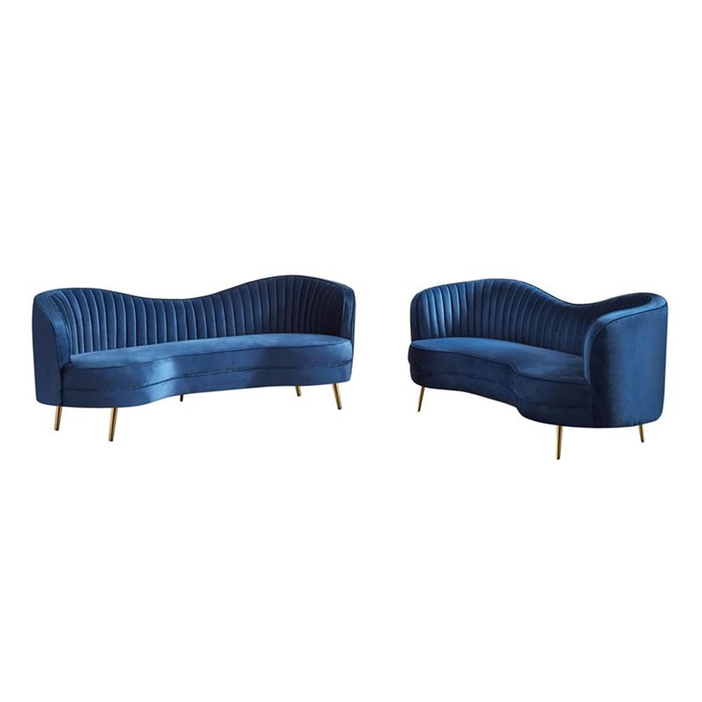 Coaster Sophia 2-Piece Sofa Set, Blue