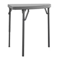 Dorel® - Corner Folding Table - Half Moon Top - 3 Legs - 29.50" Table Top Width x 29.20" Table Top Depth - 29.50" Height