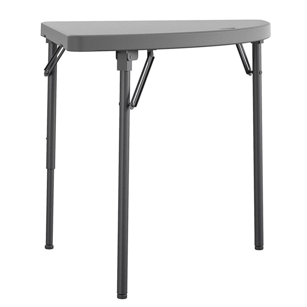 Dorel® - Corner Folding Table - Half Moon Top - 3 Legs - 29.50&quot; Table Top Width x 29.20&quot; Table Top Depth - 29.50&quot; Height