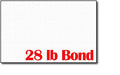 White Linen 28Lb Bond 5 1/2' X 8 1/2' Sheets (Half Letter Size) - 250 Sheets