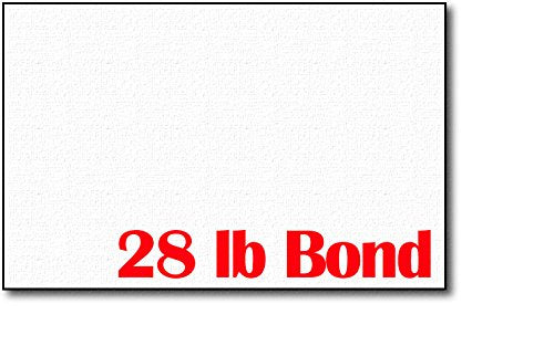 White Linen 28Lb Bond 5 1/2' X 8 1/2' Sheets (Half Letter Size) - 250 Sheets
