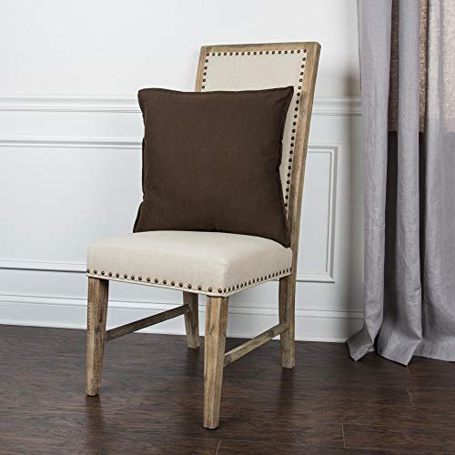 Rizzy Home | T03427 | 20&quot;x20&quot; Black/Neutral Decorative Pillow | Down Fill