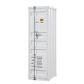 Acme Cargo Wardrobe Metal Armoire with 1 Door in White