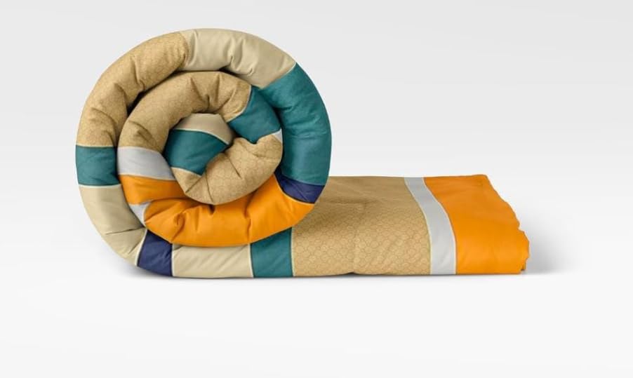 Reversible Comforter Microfiber Reversible Ac Comforter/Blanket For Winter/Quilt/Duvets For King Size Double Bed Comforter