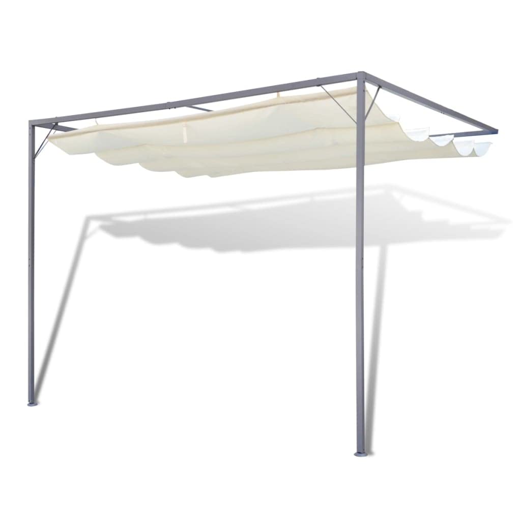 OnlineGymShop CB18552 Outdoor Patio Awning Sun Shade Canopy Wall Gazebo