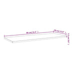 vidaXL High Gloss Black Bookshelf Boards, Engineered Wood, 31.5"x11.8"x0.6", Simple Design for Versatile Use, Set of 8