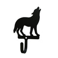 Village Wrought Iron Standing Wolf Wall Hook Decorative Small