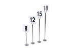New Star Foodservice 23275 Ring-Clip Table Number Holder/Number Stand/Place Card Holder, 15-Inch, Set Of 12