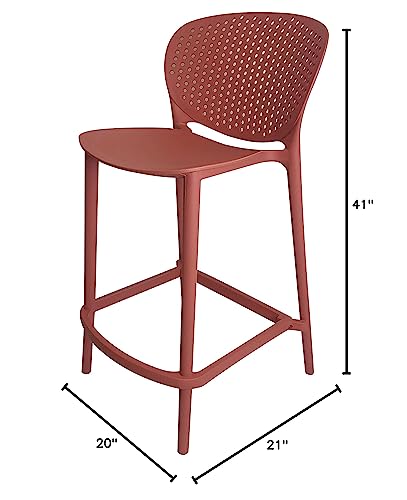 Neos Modern Furniture Stackable Barstool - Thumbnail 2