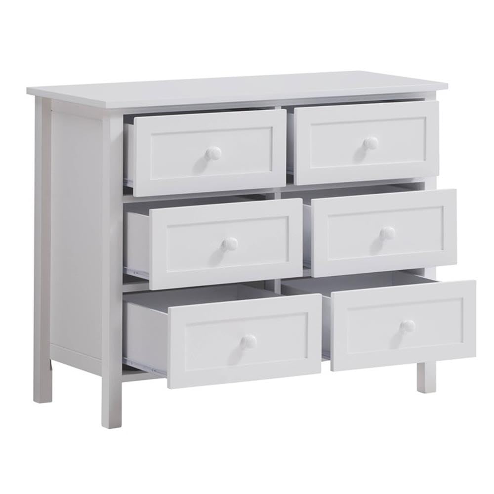 Acme Iolanda 6-Drawer Wooden Dresser in White