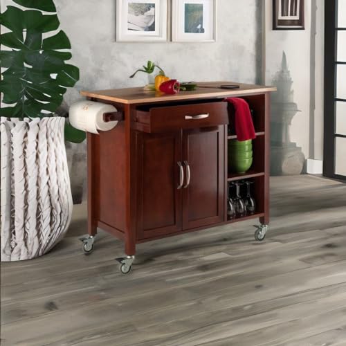 Ergode Elegant Marissa Kitchen Cart - Stylish Design | Ample Storage & Mobility