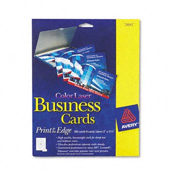 Avery Standard Two-Side Printable Microperforated Business Cards Card,Clr Lsr 8Up 20Sh,Wht Pa707Xbxdd (Pack Of6)