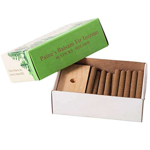 40 Balsam Sticks and Holder  Paines Fir Balsam Incense