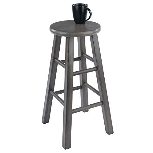 Winsome Ivy Counter Stool 24'', Rustic Gray Finish