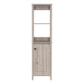 FM FURNITURE Arctic 16 W Modern Engineered Wood Linen Cabinet in Light Gray