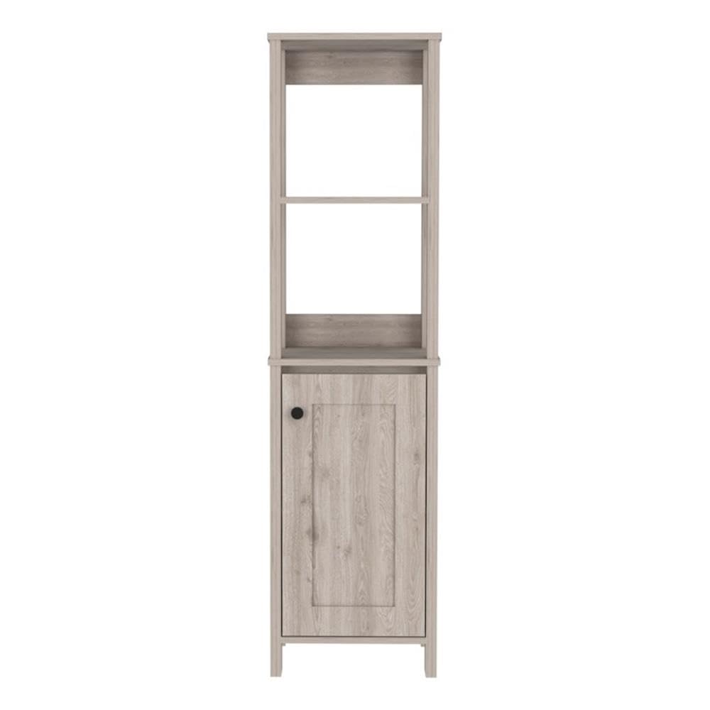 FM FURNITURE Arctic 16 W Modern Engineered Wood Linen Cabinet in Light Gray