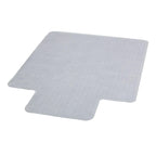 Flash Furniture Jackson 45'' x 53'' Low Pile Carpet Chair Mat with Lip with Studded Gripper Back and Scuff Resistant Textured Top