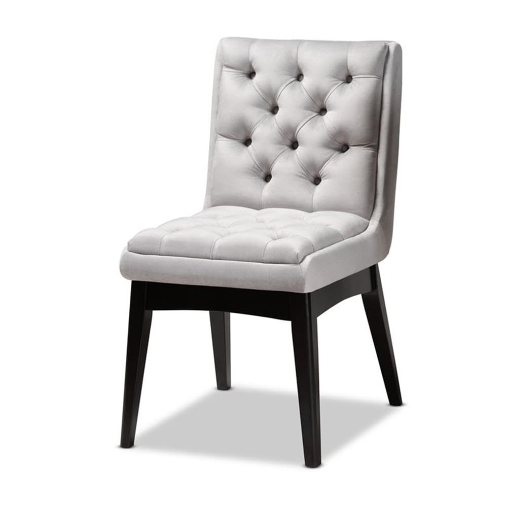 Baxton Studio Makar Light Grey and Dark Brown Finished Wood 7-Piece Dining Set