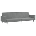Vidaxl 2-Seater Sofa Bed Light Gray Velvet