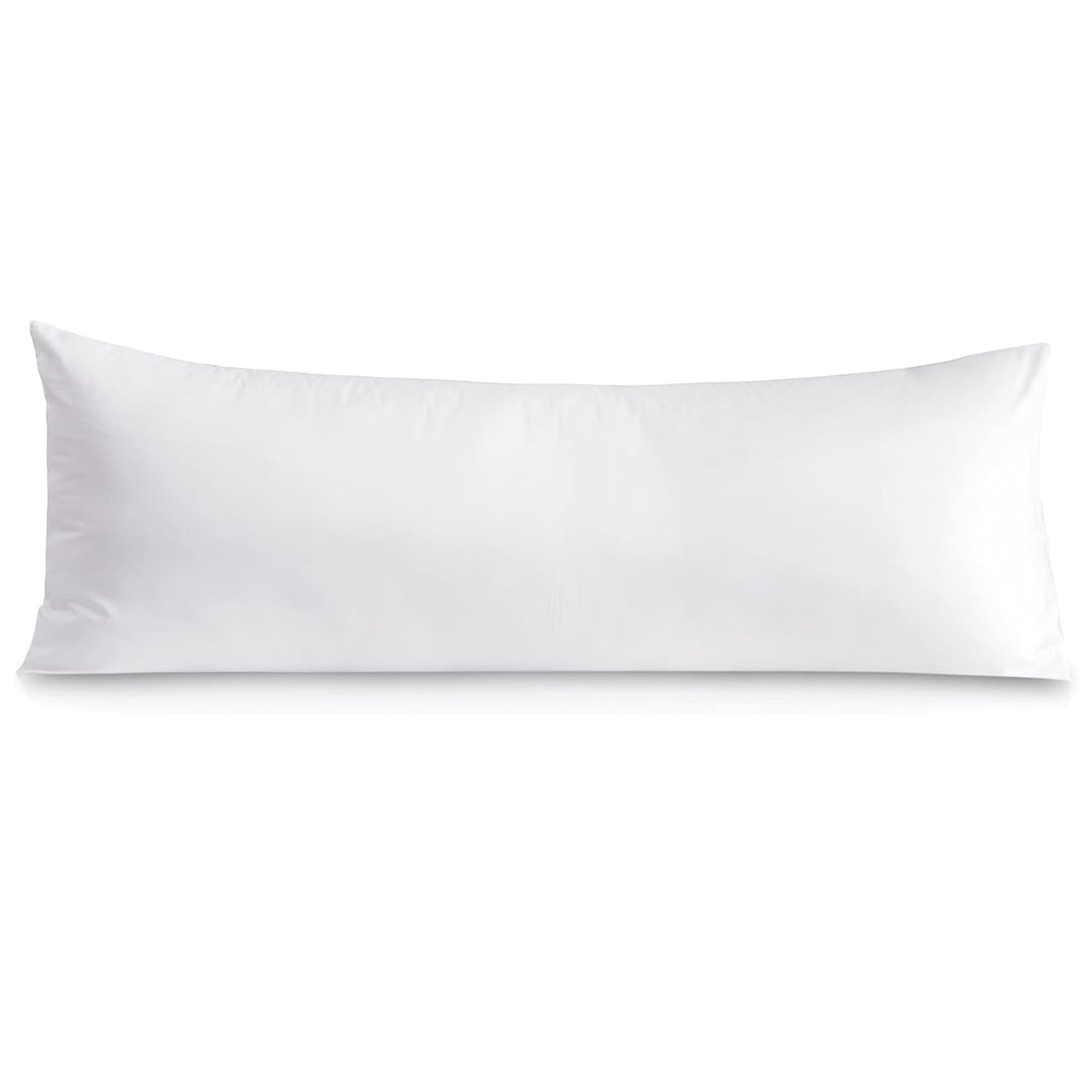 Body Pillowcase 20 X 72 Body Pillow Cover White Zipper Closer Set Of 1 Body Pillow Case Premium- 600 Thread Count Hotel Quality