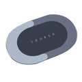 Enakshi 19 x 31 Non Slip Shower Mat Durable Floor Mat for Toilet Bath Room Oval Blue|Home & Garden | Rugs & Carpets | Door Mat