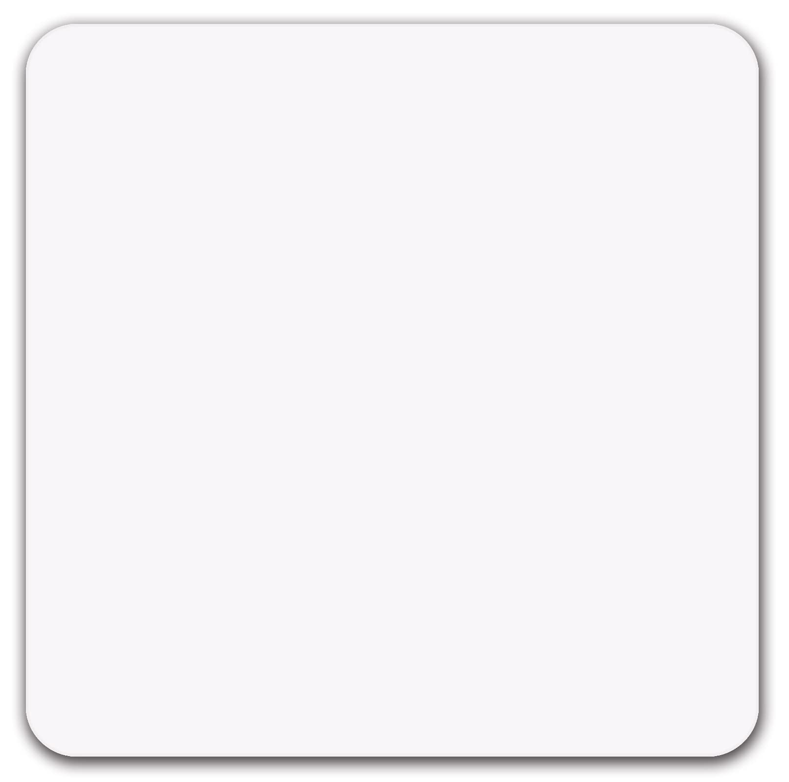 Square Mouse Pad, Premium Mouse Pad, Square Waterproof Mouse Pad, Non-Slip Rubber Base Mouse Pad 9X9 Inches (White)