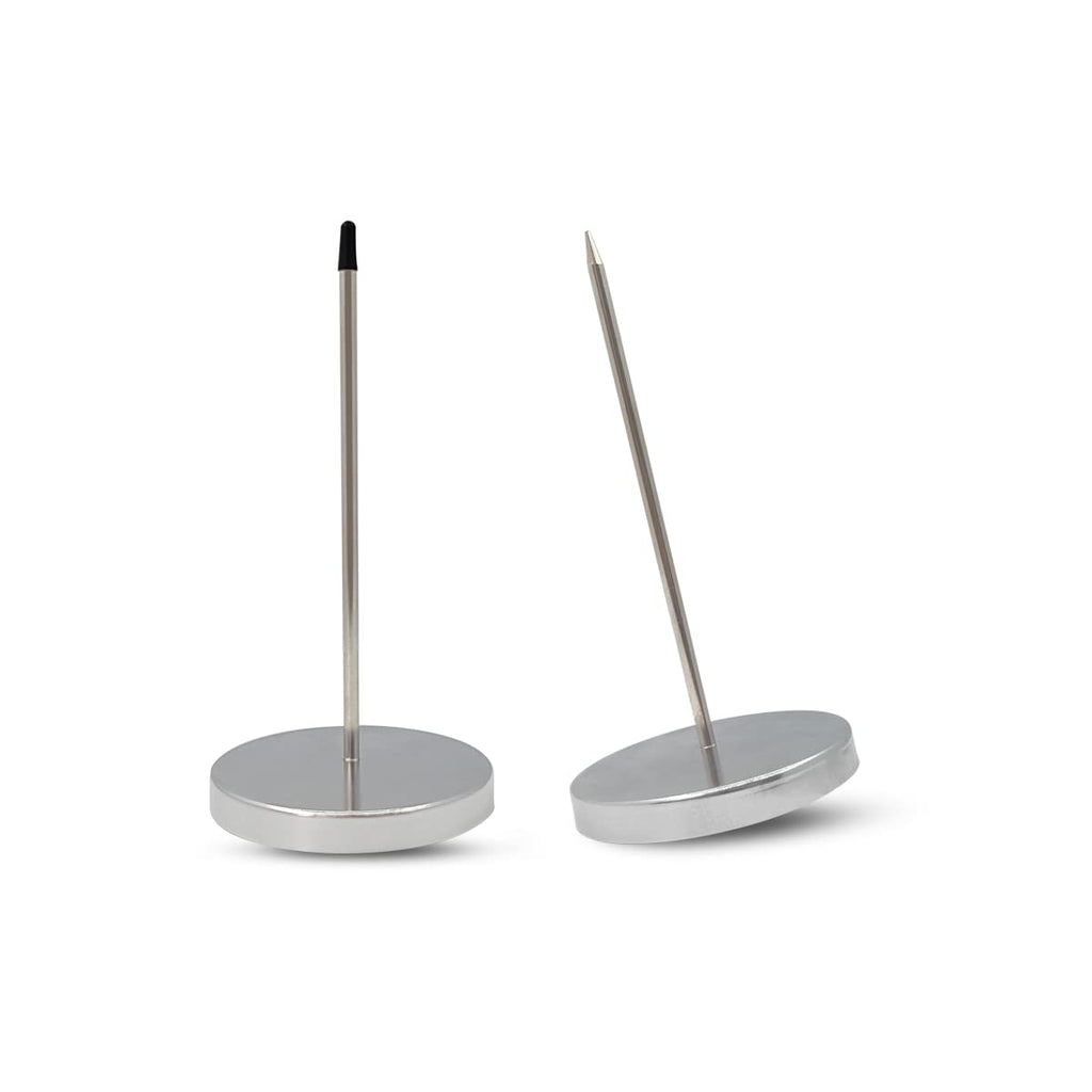 2 Pcs Desk Receipt Holder - Bill Fork Ticket Spike, Restaurant Check Spindle, Memo Holder