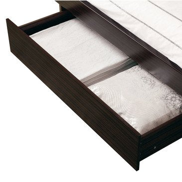 Global Furniture Aurora Collection Mdf/Wood Veneer Bedroom Set With Full Bed, Wenge