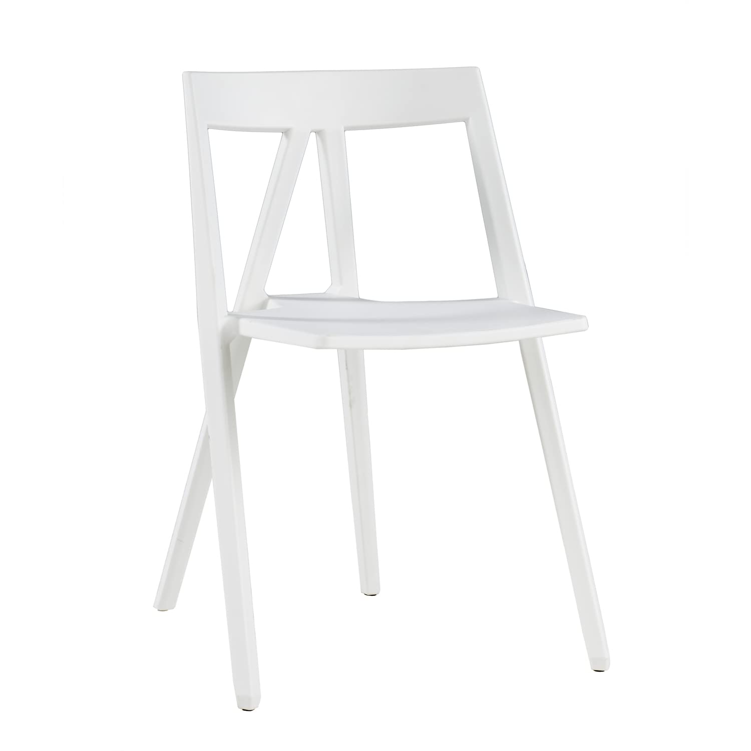 Commercial Seating Products Milan Armless White Chairs