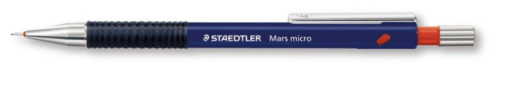Staedtler Micro 775 Technical Mechanical Pencil 0.9 Mm Refillable Plastic Body Rubberised Grip Pack Of 10 Blue