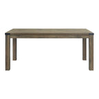 Acme Abiram Wooden Rectangular Dining Table in Rustic Oak