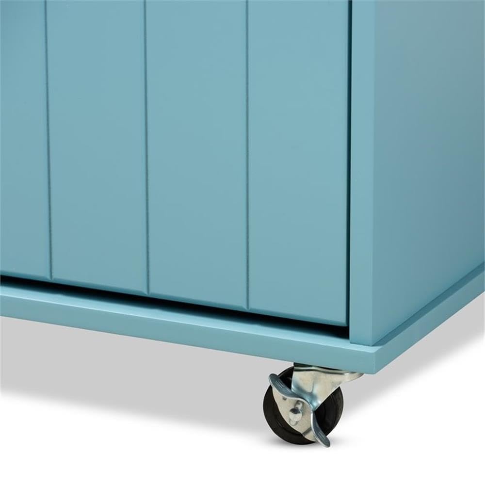 Baxton Studio Liona Kitchen Storage Cart - Thumbnail 4
