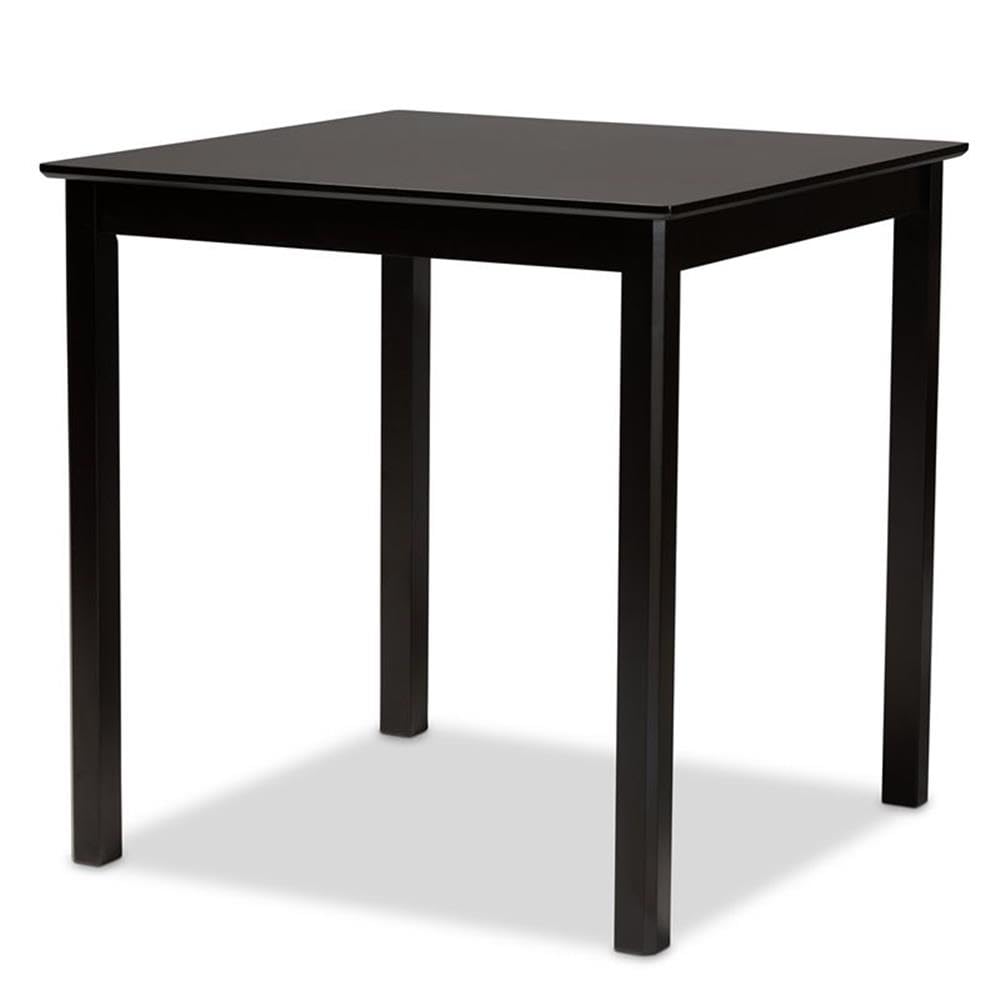 Baxton Studio Caron Modern and Contemporary Dark Brown Finished Wood 5-Piece Pub Set