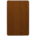 Flash Furniture 30''W x 60''L Rectangular Oak HP Laminate Activity Table - Height Adjustable Short Legs
