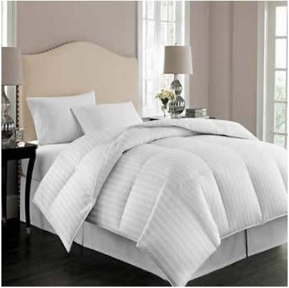 Hotel Grand White Goose Down Comforter 500 Thread Count 650 Fill Power (Queen (90'X98'))