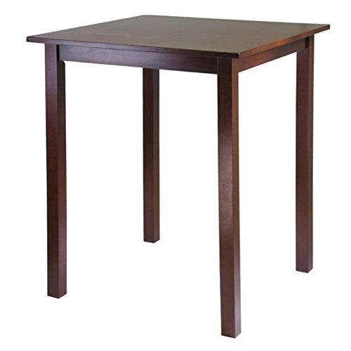 Ergode Wood Perrone High Table Set | Expandable Dining Solution | 2 Stools | Walnut Finish | Space-Saving | 160lbs Weight Limit (94559-VV)