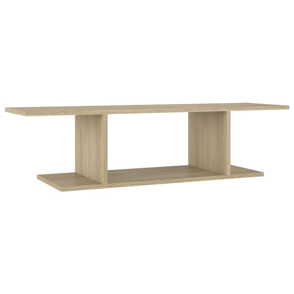 vidaXL Y39870586 Wall Mounted TV Unit, Sonoma Oak, Chipboard, 103 cm x 30 cm x 26.5 cm