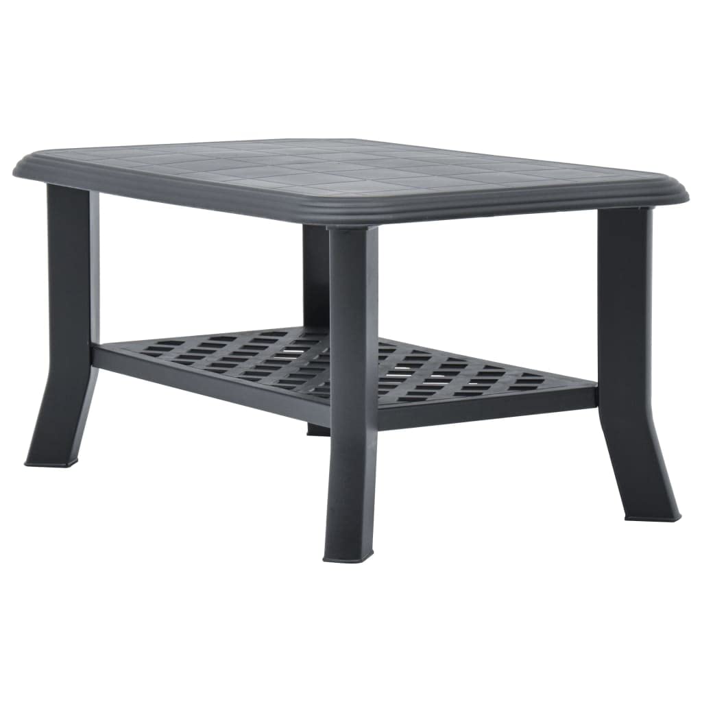Vidaxl Coffee Table Anthracite 35.4''X23.6''X18.1'' Plastic