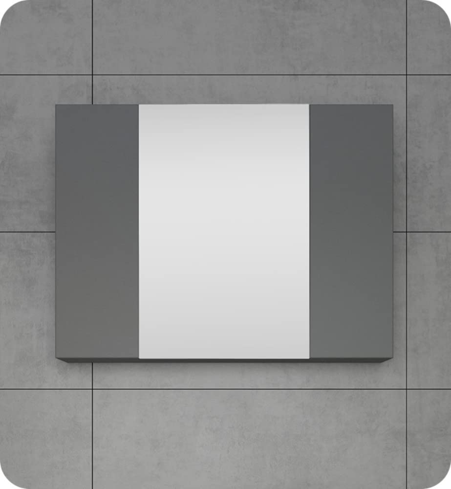 Fresca 32" Gray Medicine Cabinet w/ 3 Doors