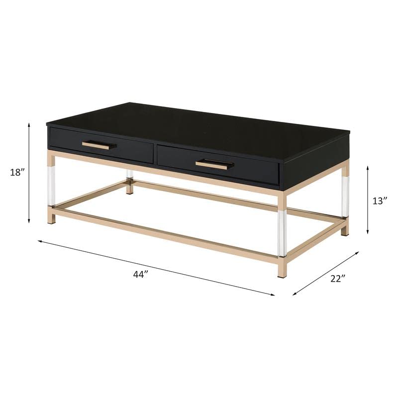 Acme Adiel Wooden Coffee Table - Thumbnail 2