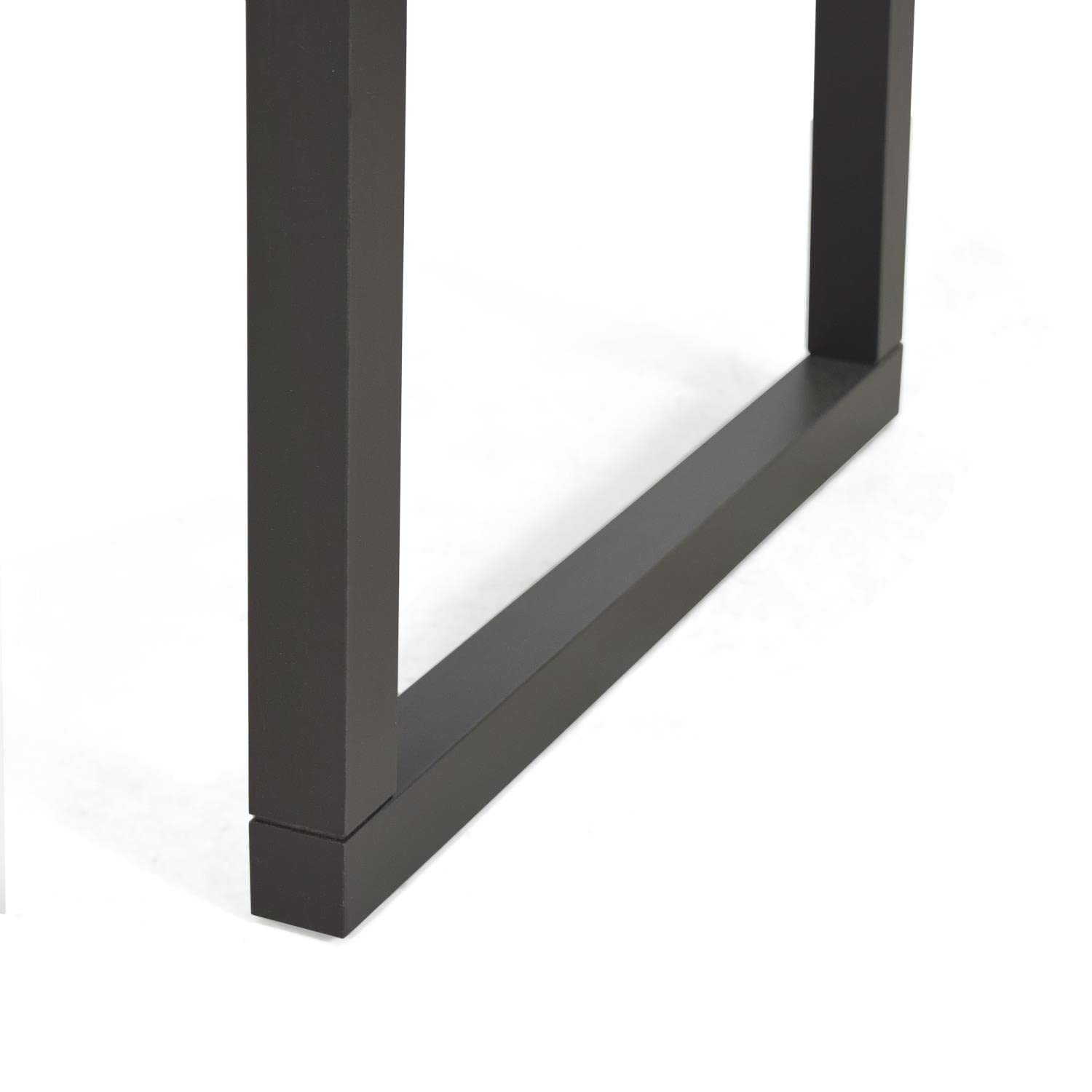 Steve Silver Co Jennings Rustic Cocktail Live Edge, Solid Pine Construction, and Two-Tone Cherry and Ebony Finish Table, 48 x 26 x 18