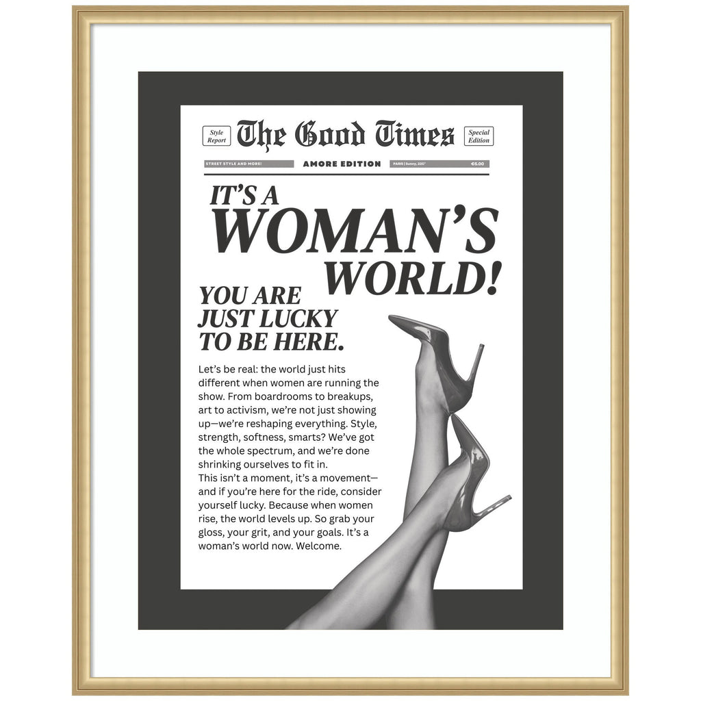 Woman's World by Honey Island Studio Framed Wall Art Print