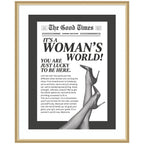 Woman's World by Honey Island Studio Framed Wall Art Print