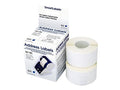 Self-Adhesive Address Labels, 1-1/8 X 3-1/2, White, 260/Box