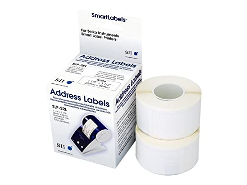 Self-Adhesive Address Labels, 1-1/8 X 3-1/2, White, 260/Box