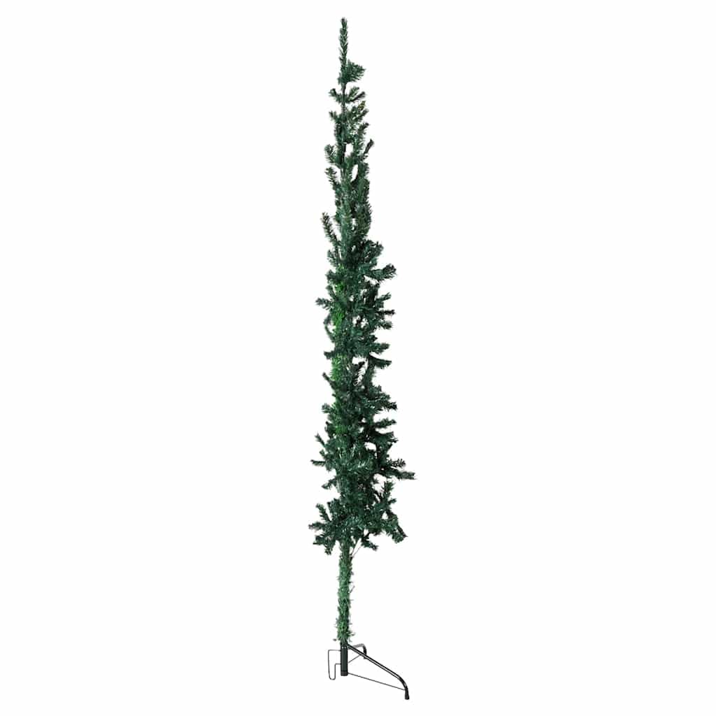 Vidaxl Slim Artificial Half Christmas Tree With Stand Green 47.2"